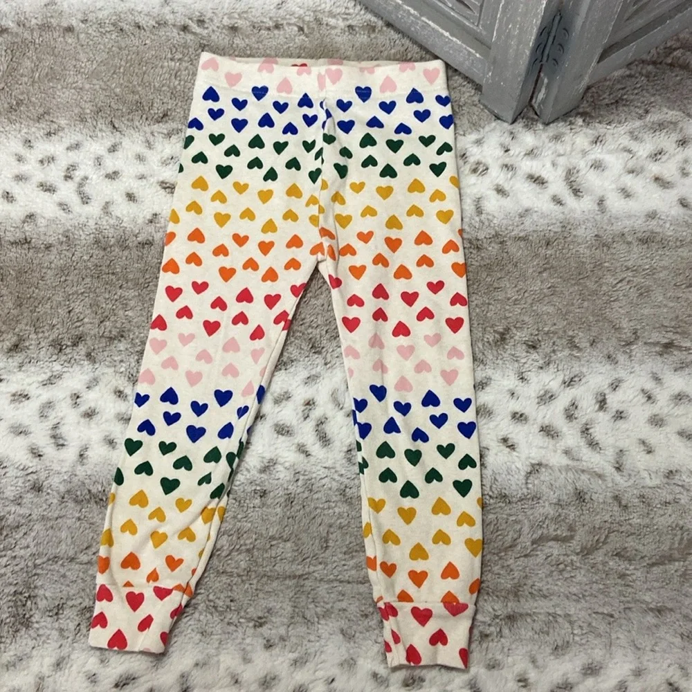 Old Navy rainbow hearts matching set girls size 3T pajamas Lovecore softgirl